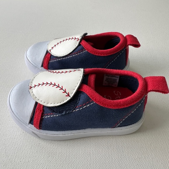 Stepping Stone Baby boy Baseball Shoes, Color Blue Size 5. - Picture 4 of 8